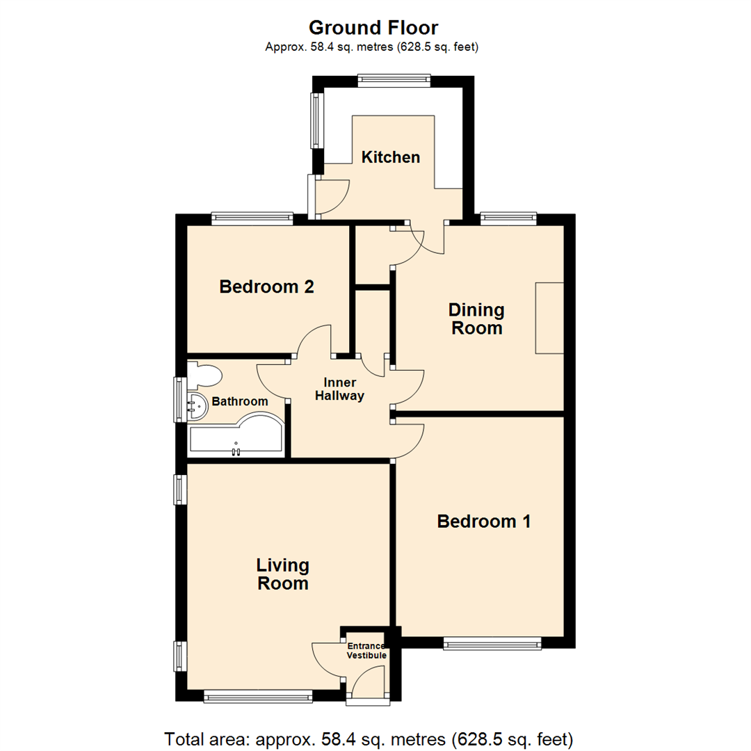 Property details for Kelmscott Garth, Crossgates, Leeds £195,000 Vebra